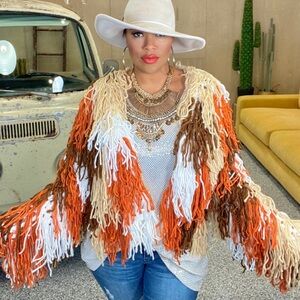 Boho sweater coat from Chunky Armadillo, NWT. S/M